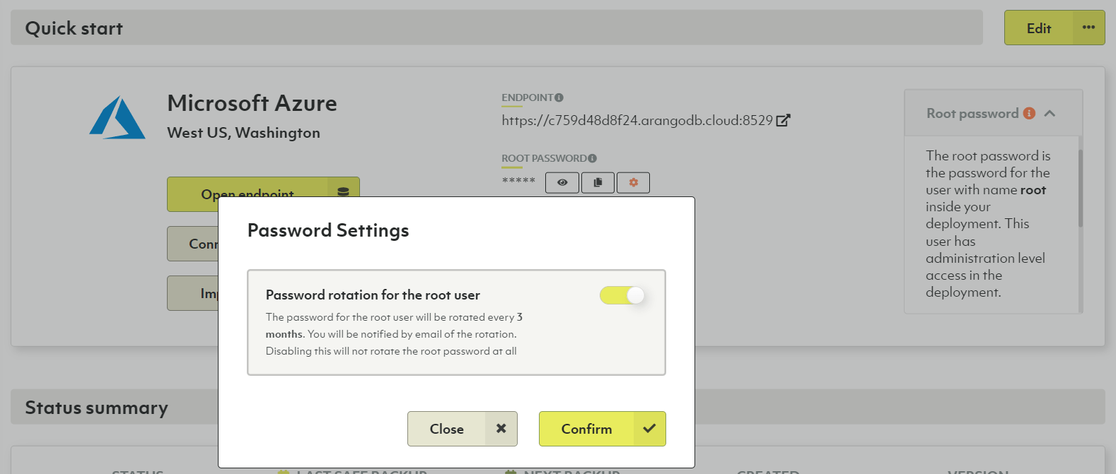 Oasis Deployment Password Rotation