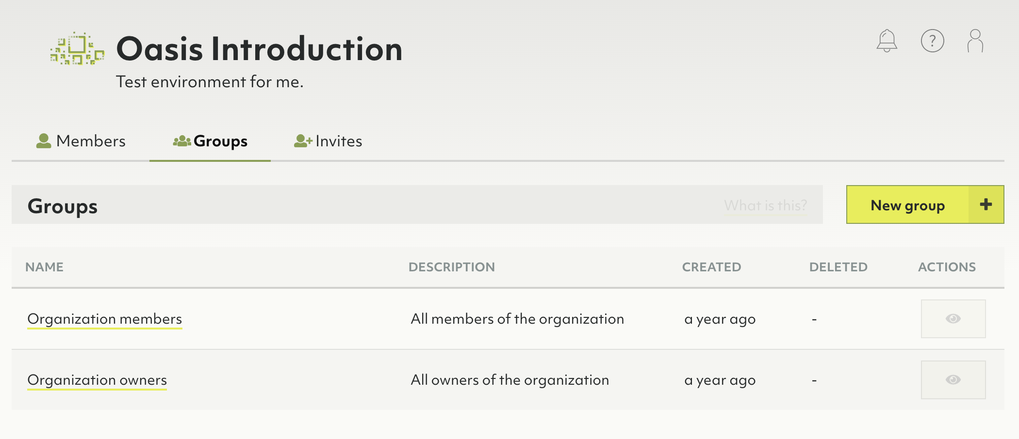 Oasis Groups