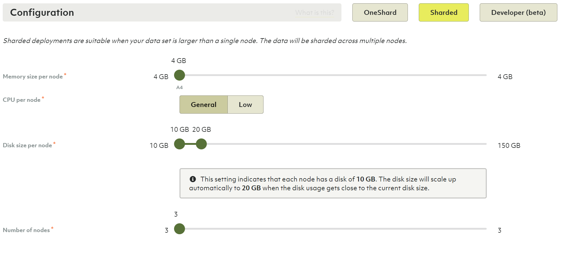 Oasis Deployment Sharded